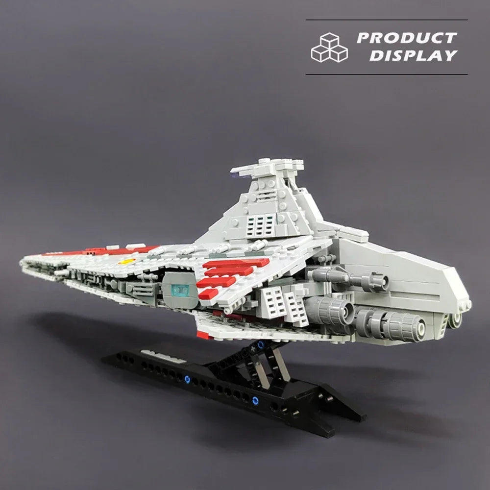 Interstellar Spaceship Combat Building Blocks Desktop Decor Model Set For Kids