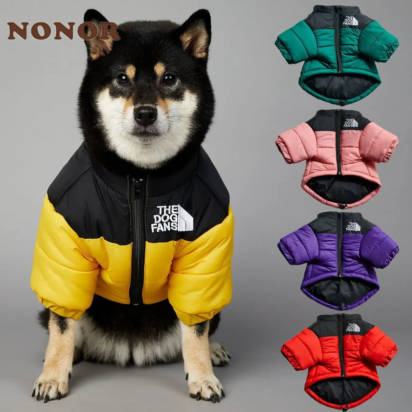 Winter Dog Down Jacket For French Bulldog Small Medium Dogs