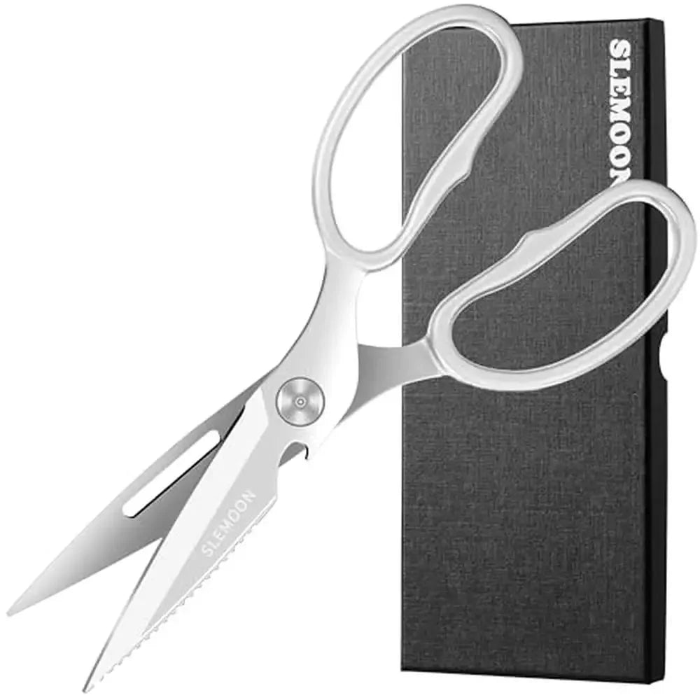 Heavy Duty Poultry Shears 3Cr14 Stainless Steel Sharp Blades Ergonomic Grip