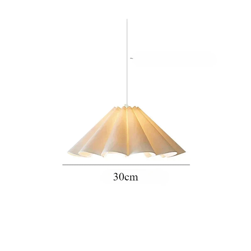Lower Petals Cream LED Pendant Light Living Room Bedroom Dining Chandelier