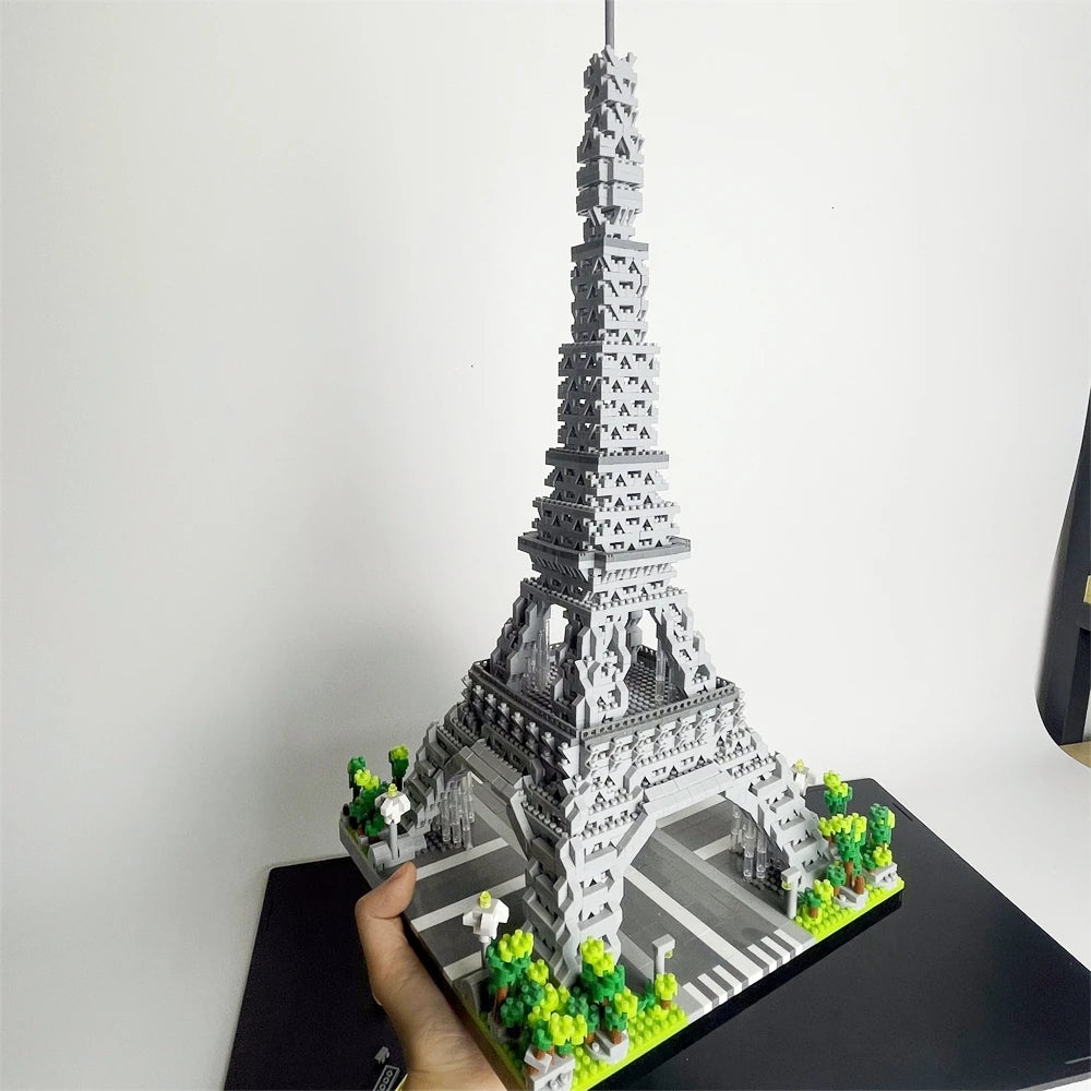 Eiffel Tower Micro Mini Building Blocks Toy For Office Decor Gift