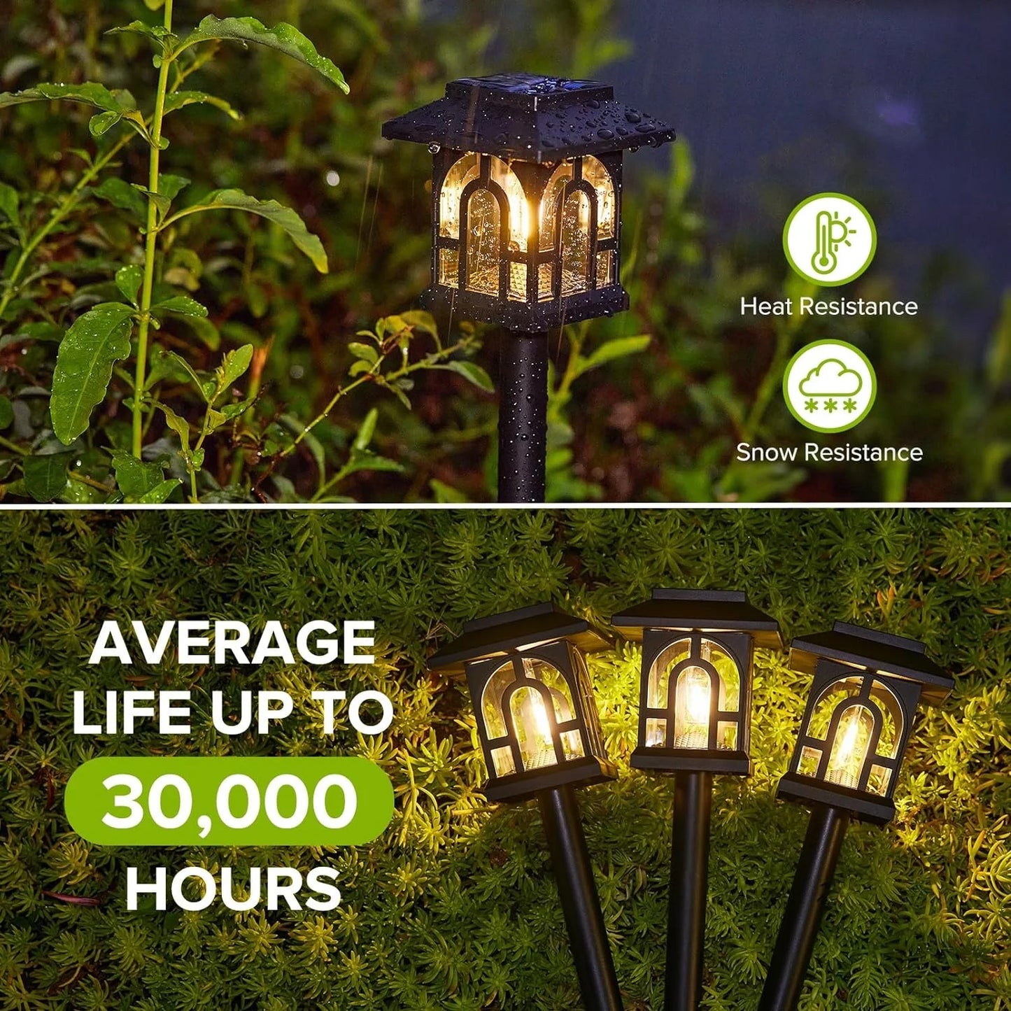 Six Or Ten Pack Solar Pathway Lights Outdoor Auto On Off Yard Walkway Lawn Patio