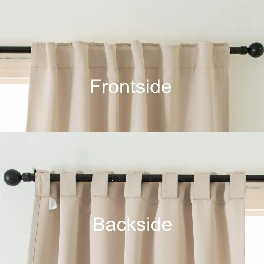 Blackout Curtains 96 Inch Long Set of Two for Bedroom and Living Room