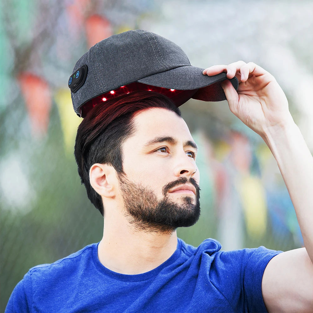 Infrared Hair Growth Cap 660nm And 850nm Red Light Therapy For Hair Loss