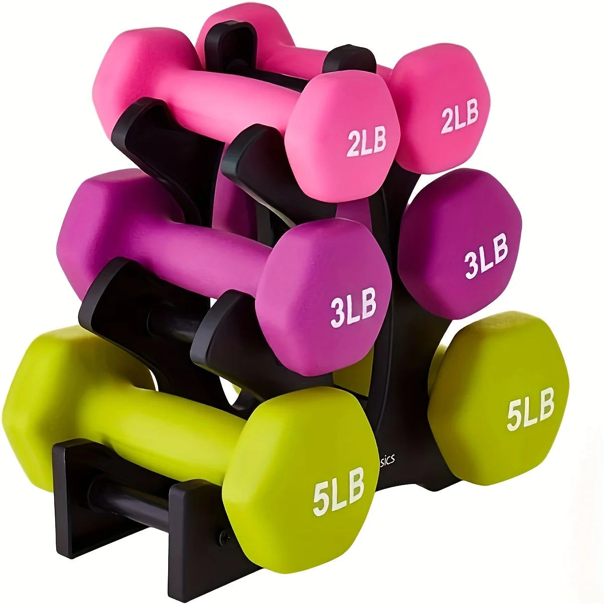Sleek Strong 3pcs Dumbbell Set for Women Lift, Tone, Transform 2lbs, 3lbs, 5lbs