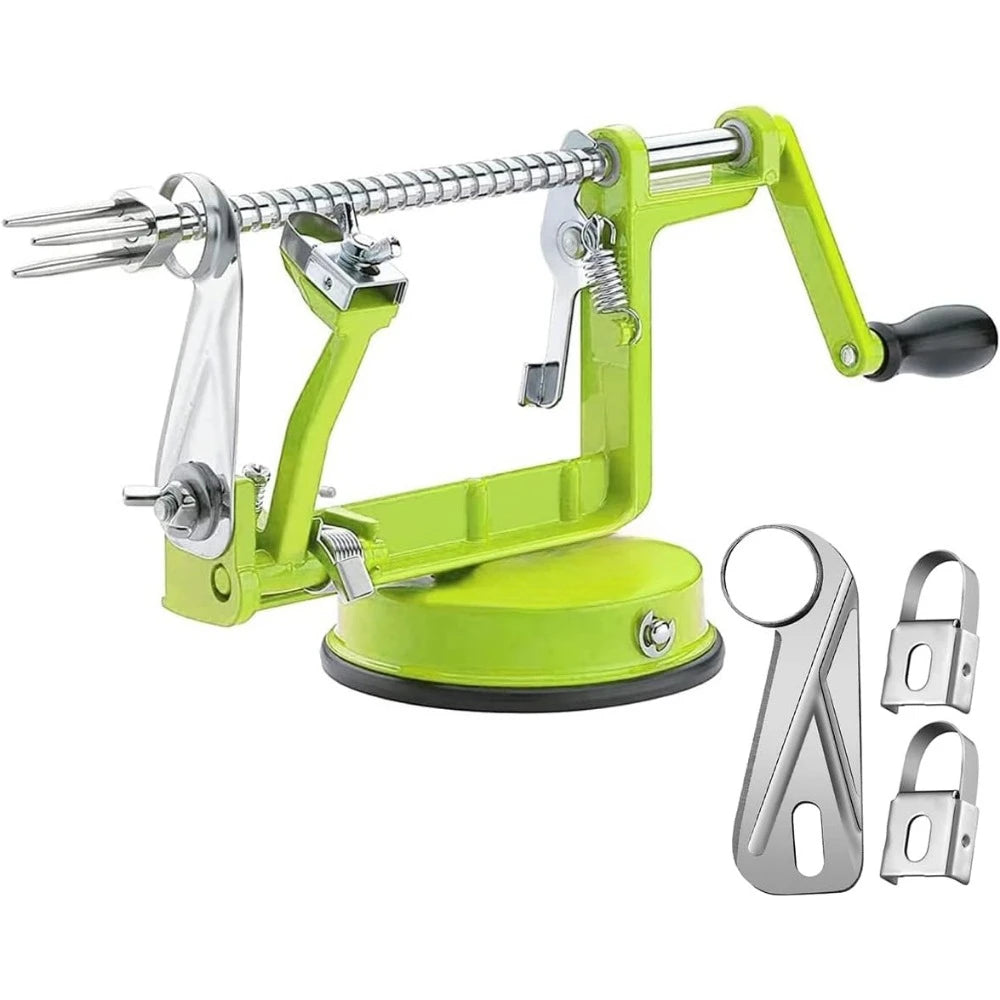 Apple Peeler With Alloy Handle Stainless Steel Blade Paring Slicing Suction Base