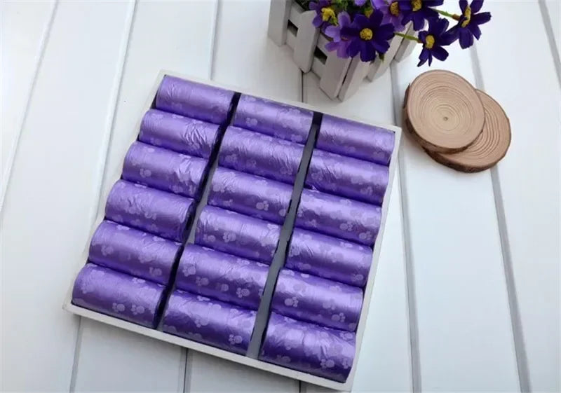 Biodegradable Dog Poop Bags For Large Dogs 15 Bags Per Roll Dispenser