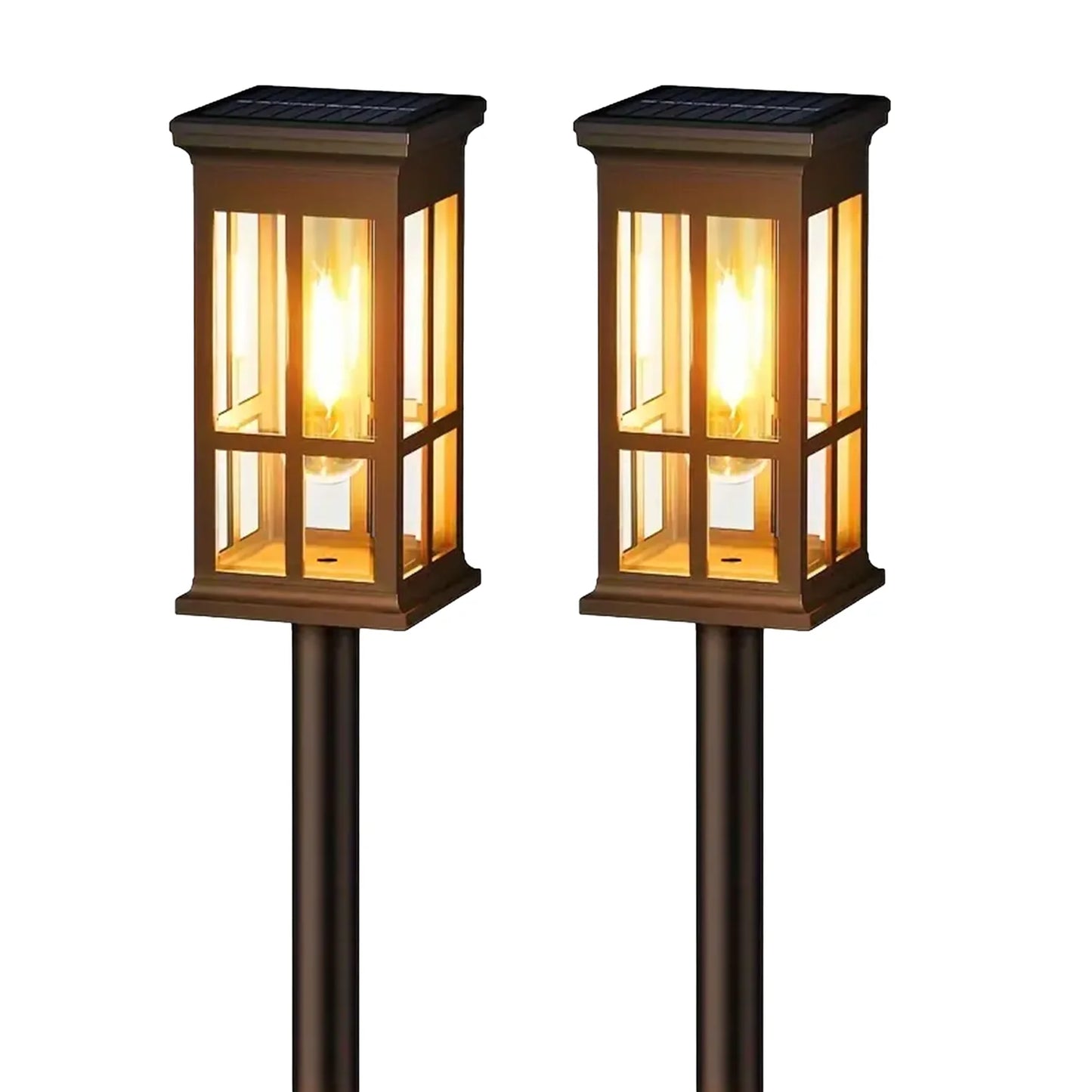 2 6 8 Pack Solar Pathway Lights Outdoor LED Path Lighting For Patio And Sidewalk