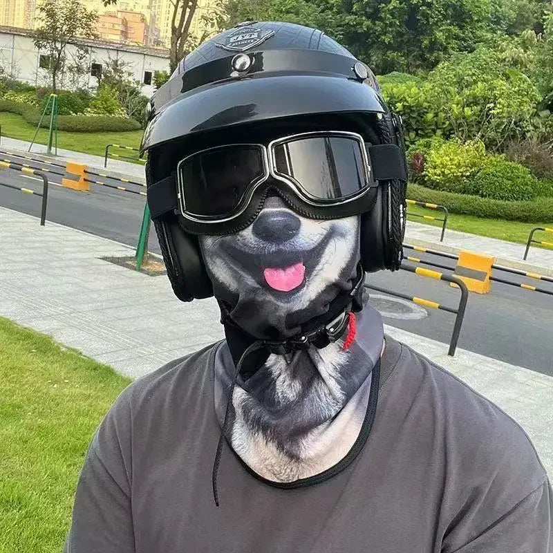 Motorcycle Face Mask Moto Helmet Bandana Hood Ski Neck Full Face Mask Windproof Dustproof Face Shield Men's Biker Mask