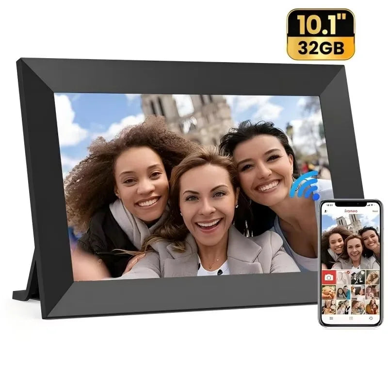 10.1 Inch WiFi Digital Photo Frame IPS Touch Screen 32GB With Gravity Sensor
