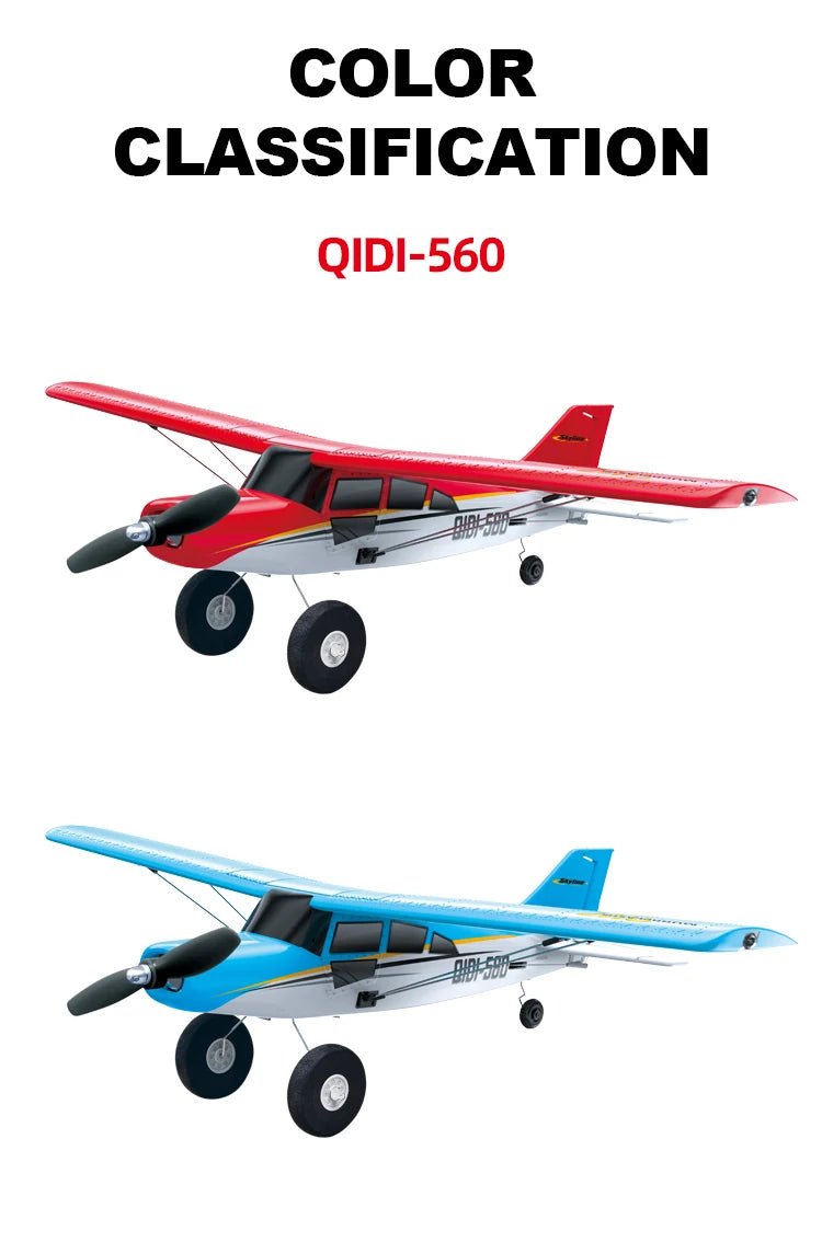 Qidi560 Off Road RC Plane M7 4CH Brushless Fixed Wing Aircraft EPP Foam Toys
