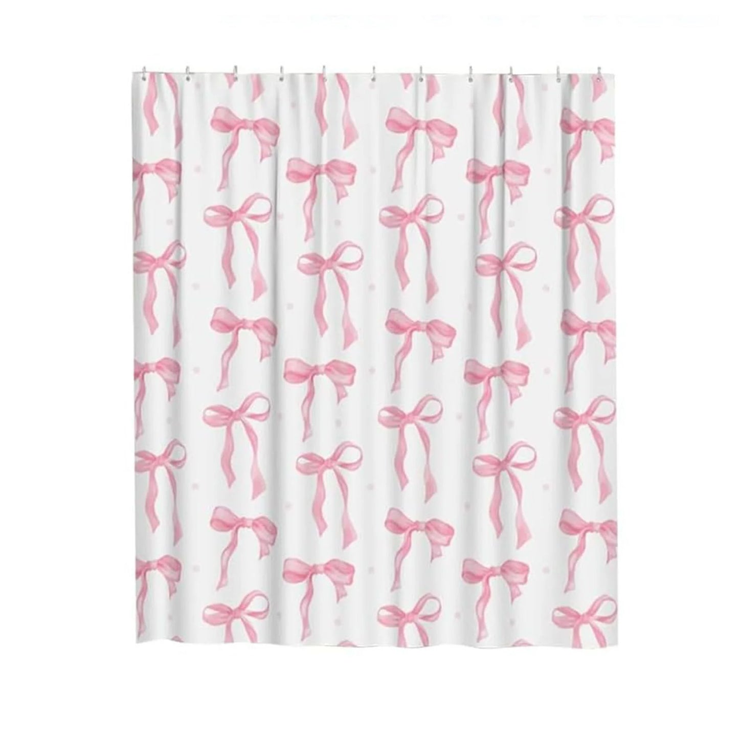 Water Repellent Shower Curtain With Reinforced Grommets For Mildew Protection