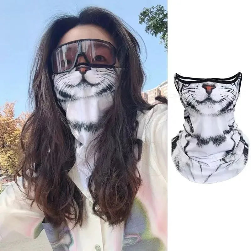 Motorcycle Face Mask Moto Helmet Bandana Hood Ski Neck Full Face Mask Windproof Dustproof Face Shield Men's Biker Mask