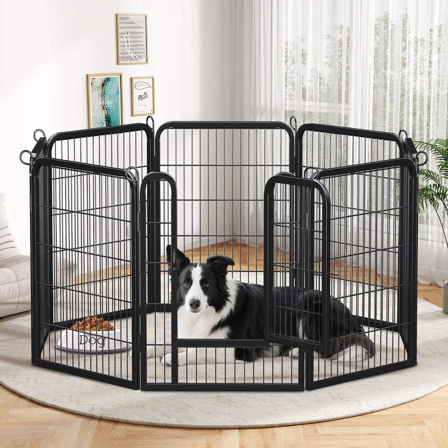 Heavy Duty Metal Puppy Playpen 24 32 40 Inch 8 Or 16 Panels Indoor Outdoor