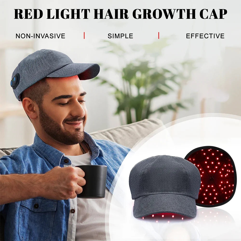 Infrared Hair Growth Cap 660nm And 850nm Red Light Therapy For Hair Loss