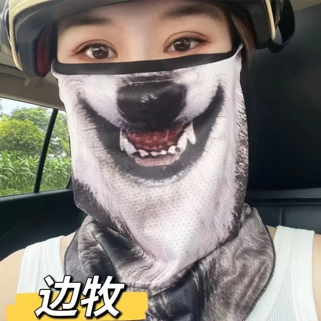 Motorcycle Face Mask Moto Helmet Bandana Hood Ski Neck Full Face Mask Windproof Dustproof Face Shield Men's Biker Mask