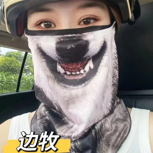 Motorcycle Face Mask Moto Helmet Bandana Hood Ski Neck Full Face Mask Windproof Dustproof Face Shield Men's Biker Mask