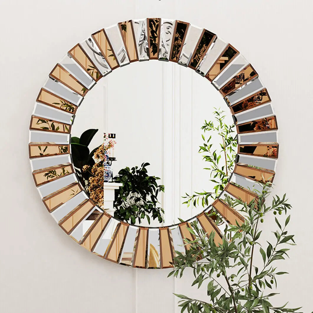 Oversized Round Wall Decor Mirror 60 Or 80 Cm For Entrance Hallway Bathroom