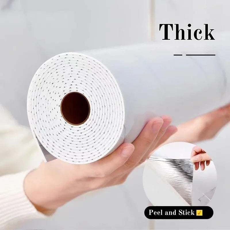 Marble Peel And Stick Wallpaper Self Adhesive Waterproof Tile Look Wall Decor