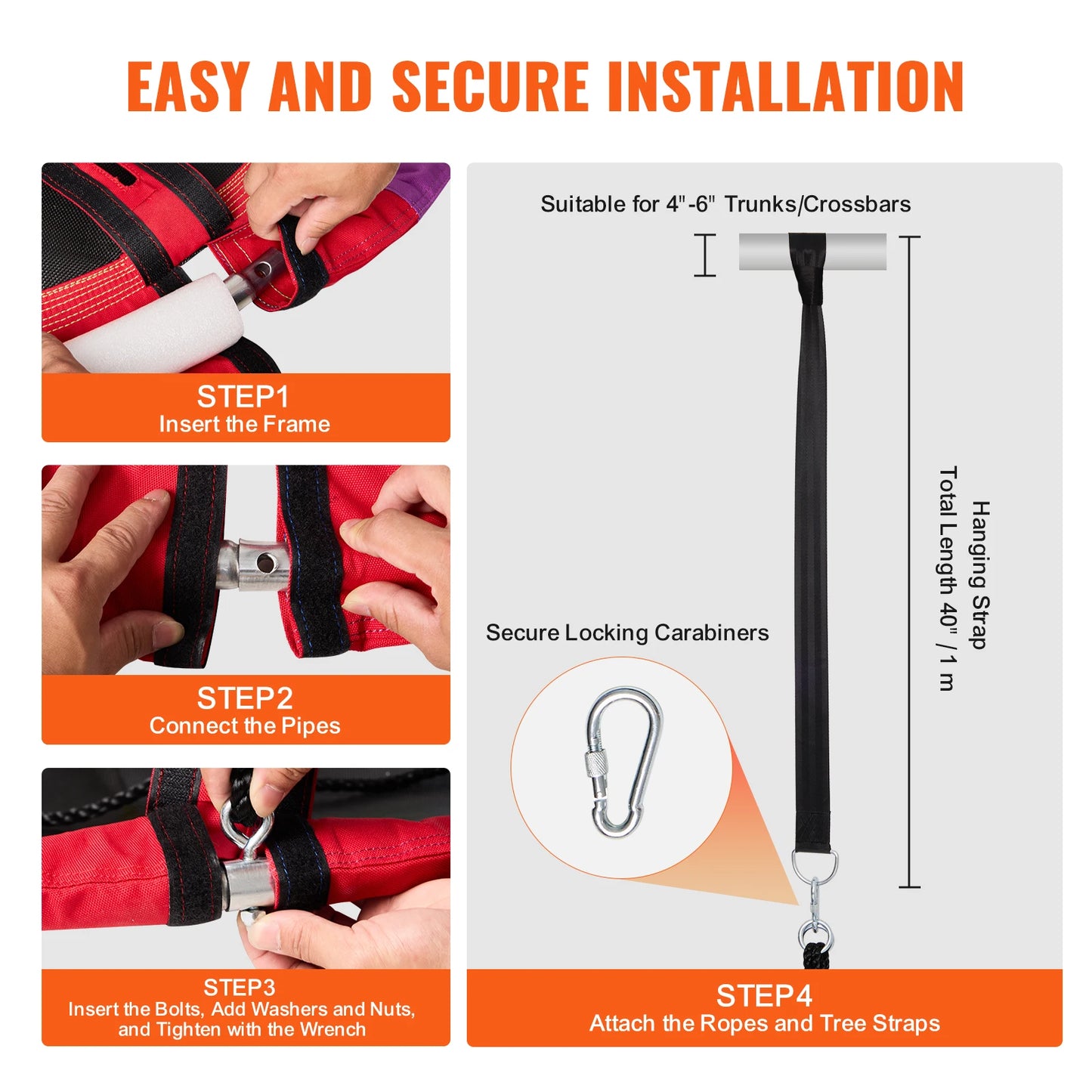 SucceBuy Tree Swing Saucer Swing 750 Pound 2 Straps Adjustable Ropes Outdoor