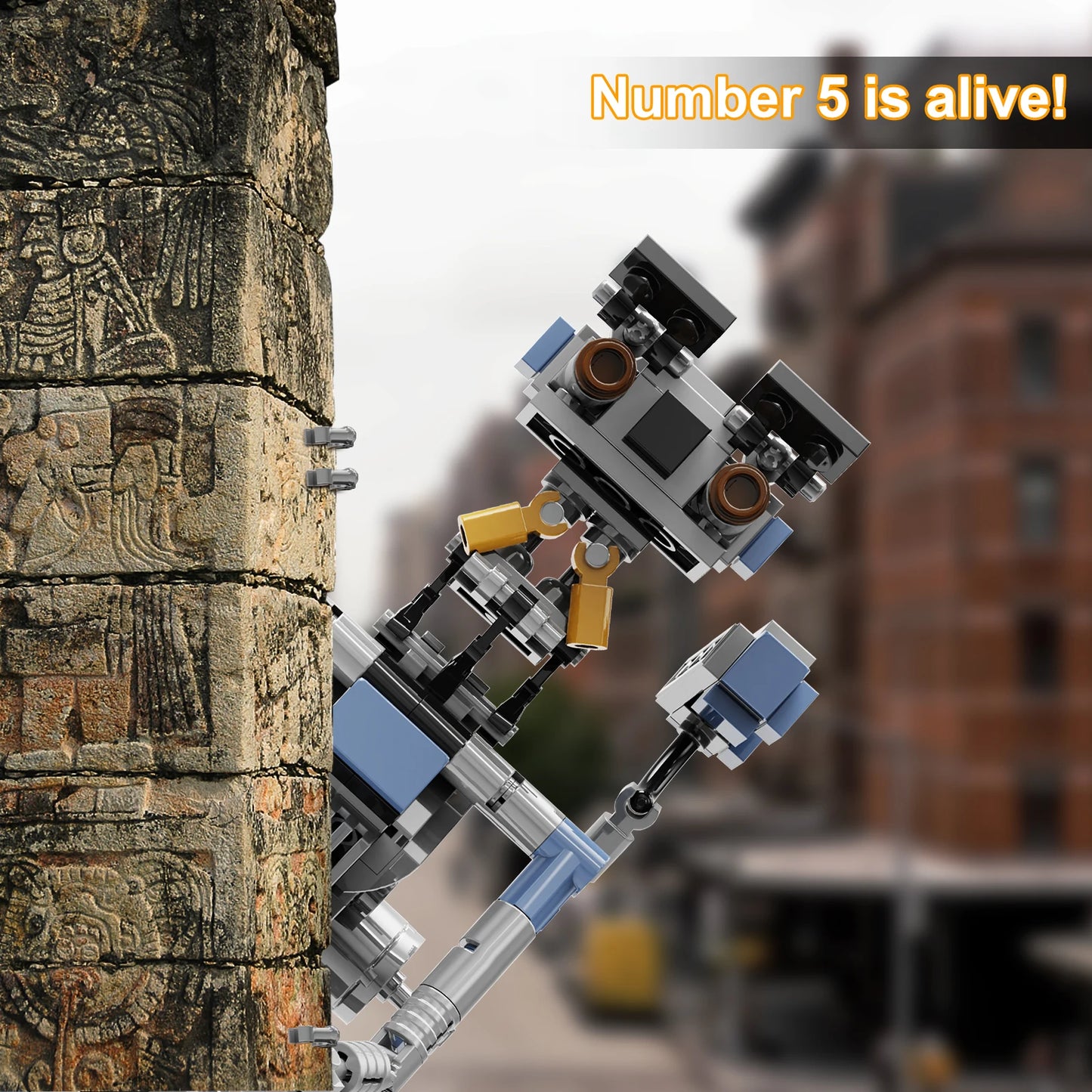 Johnnys 5 Robot Building Blocks Set Military Robot Model Toys For Kids Gifts