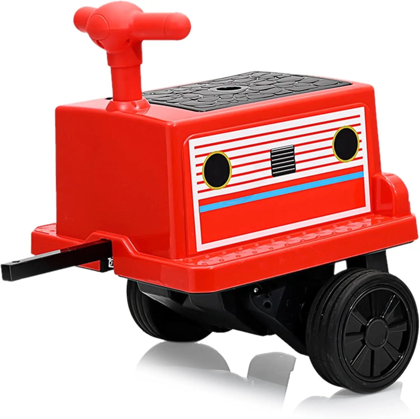 2 Seater 12V Trackless Ride On Train For Kids With Adjustable Seat And Storage