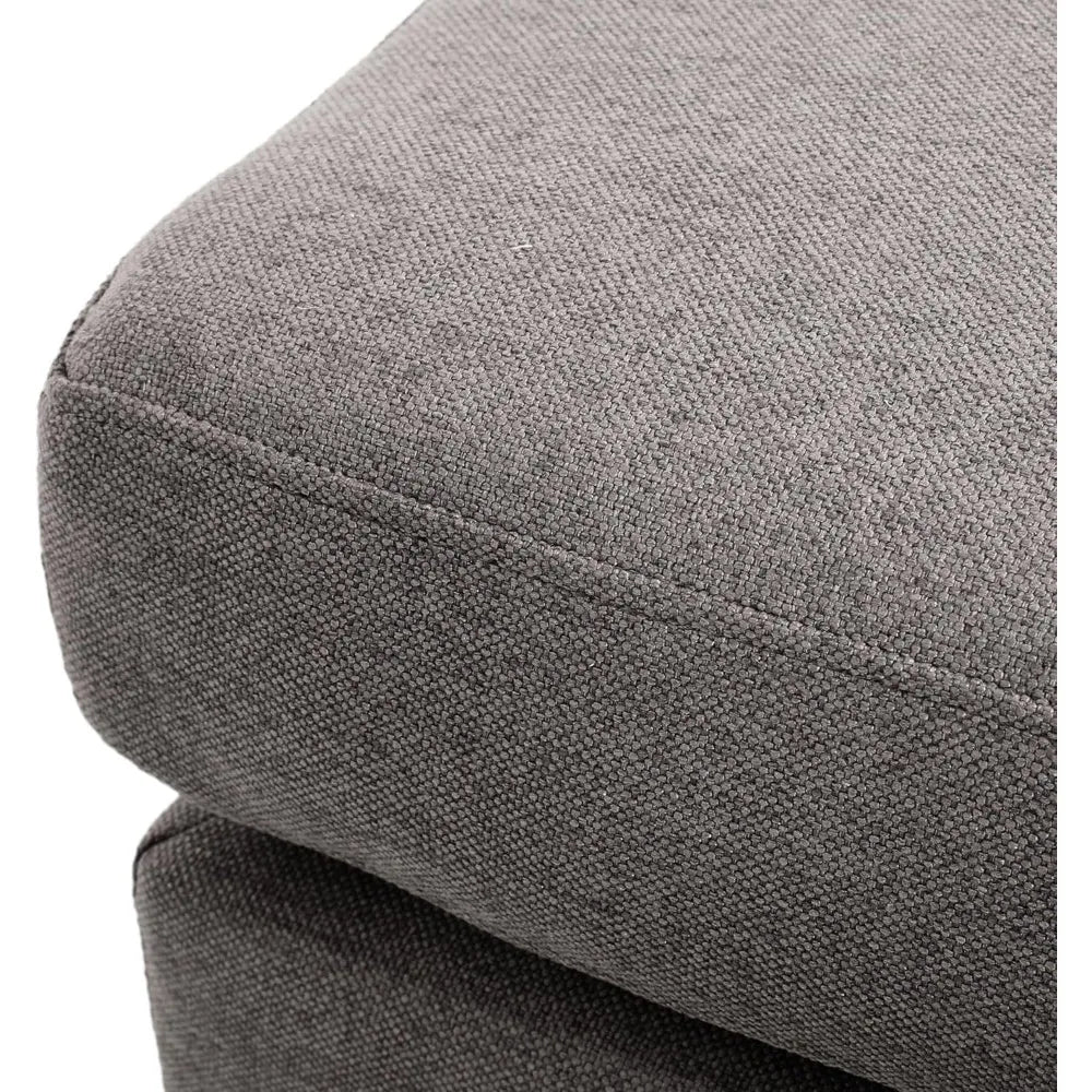 Christopher Knight Home Rosella Fabric Ottoman Ash Grey