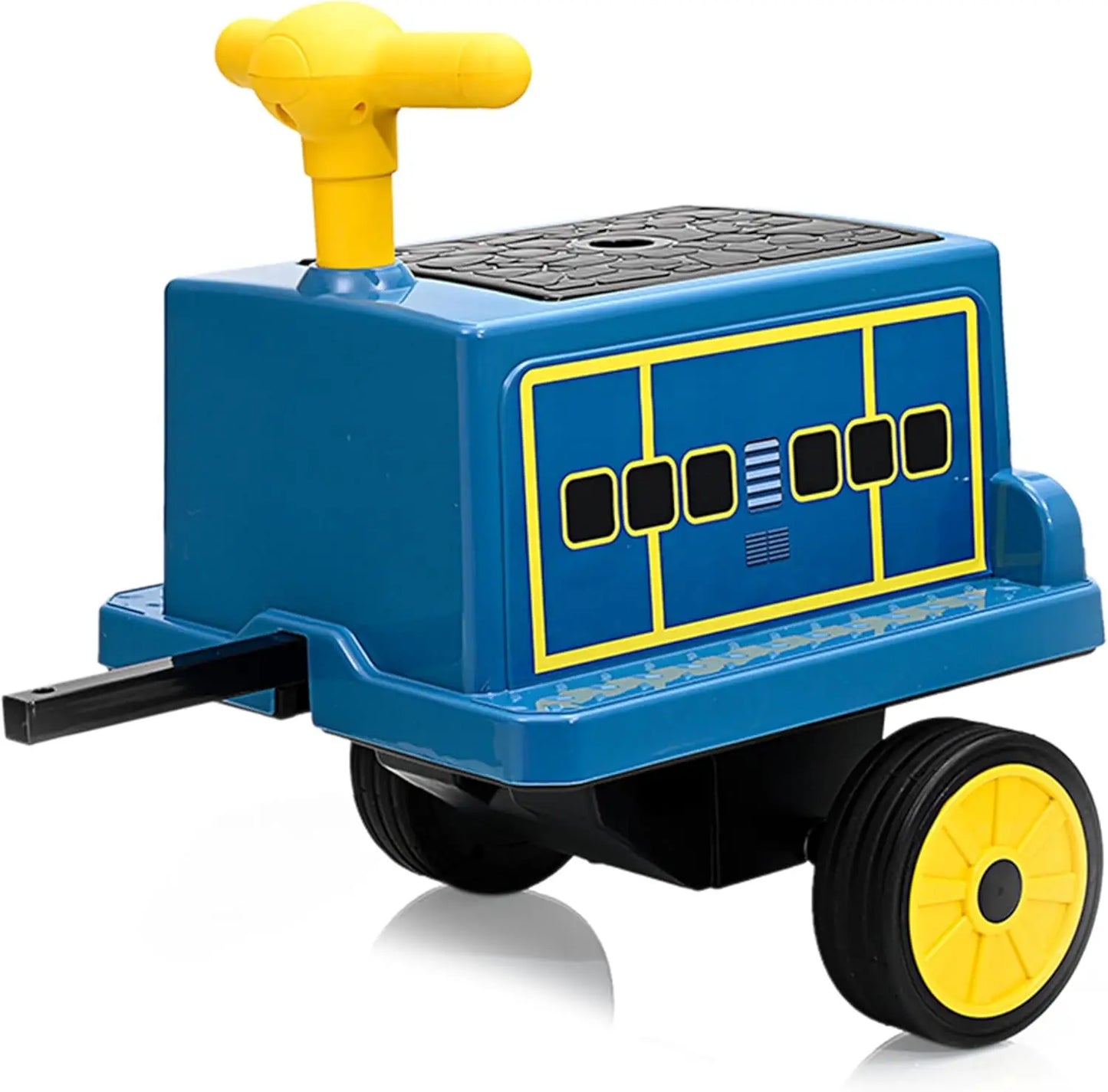 2 Seater 12V Trackless Ride On Train For Kids With Adjustable Seat And Storage