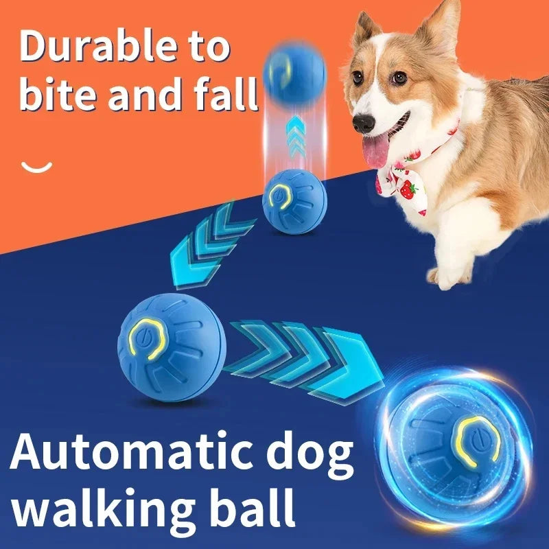 Electronic Interactive Dog Ball Toy USB Moving Ball Bouncing For Puppies