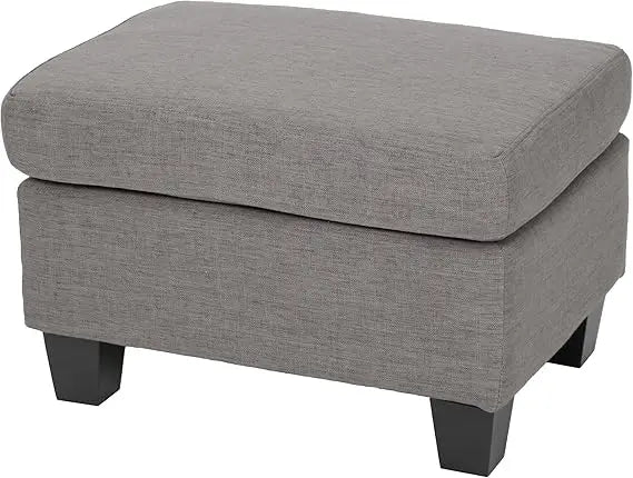 Christopher Knight Home Rosella Fabric Ottoman Ash Grey