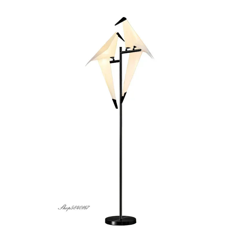 Creative LED Bird Floor Lamp Nordic Designer Standing Lamp For Bedroom Study