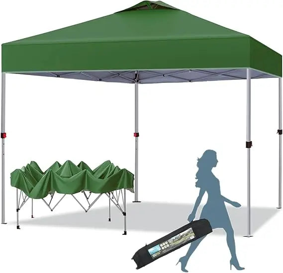10x10 Pop Up Canopy Tent Waterproof Patio Shelter Sun Shade Screened Gazebo