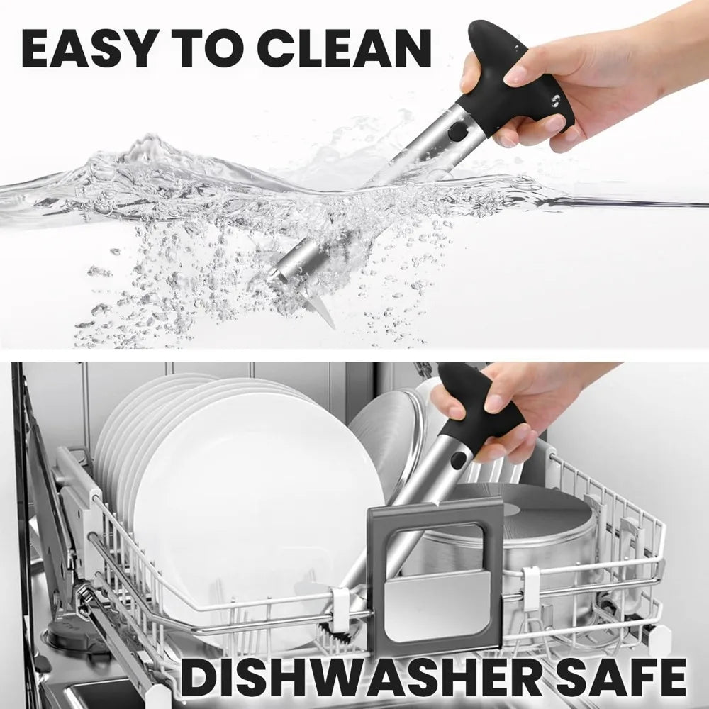 Quality pineapple covering and slicing tools - sharp pineapple knives with serrated tips - are easy to use and clean