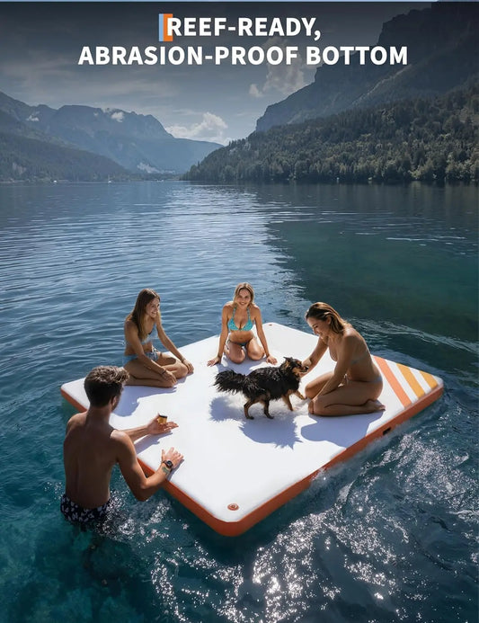 Inflatable Floating Dock Swim Platform for Lakes and Beaches Adults