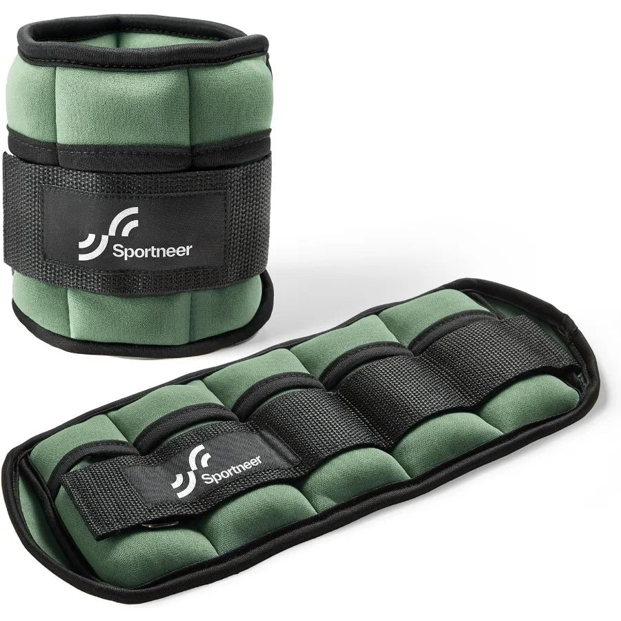 Adjustable Ankle Weights 1 Pair 2 4 6 8 10 Lbs Leg Weight Straps for Women Men Weighted Ankle Weights Set for Gym Fitness Worko