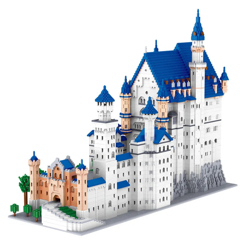 Huge Swan Stone Castle Micro Mini Block Set 10000 Pieces High Difficulty Puzzle