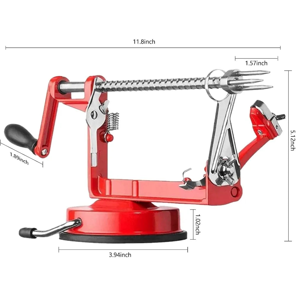 Apple Peeler With Alloy Handle Stainless Steel Blade Paring Slicing Suction Base