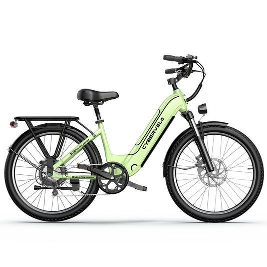 Cybervelo EK7/EK2 26" Electric Bike with 7-Speed,1000 Peak E-Bike for Adults,80 Miles Removable Battery,one year warrenty