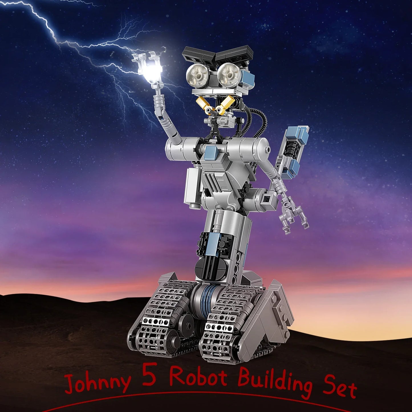 Johnnys 5 Robot Building Blocks Set Military Robot Model Toys For Kids Gifts