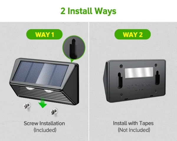 Solar Fence Step Lights 4 8 12 Pack Cool White Warm White LEDs For Walls Stairs