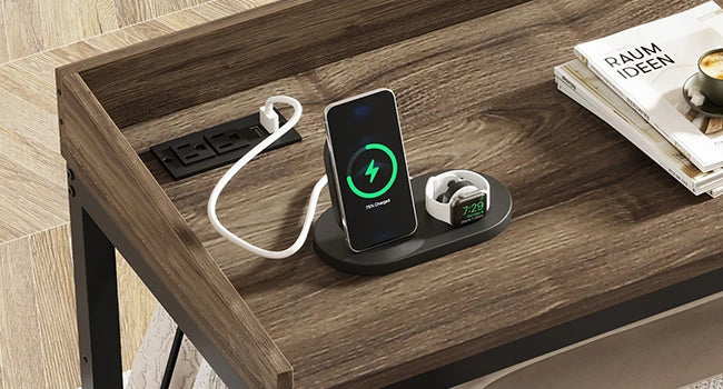 Height Adjustable Overbed Table With Wheels Queen Size Laptop Cart Desk