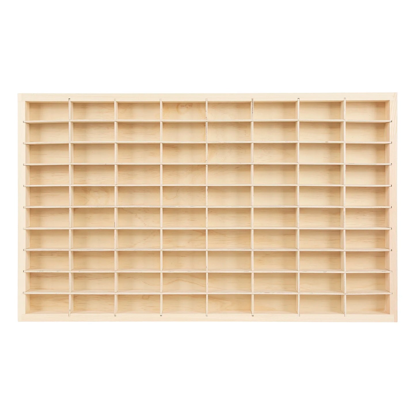 80 Grids Wood Display Shelf For Hot Wheels Diecast Cars One Sixty Fourth Scale