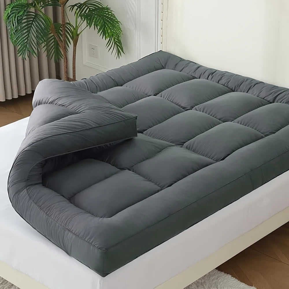 1000gsm Mattress Topper, Extra Thick Pillowtop, Cooling and Plush Mattress Pad Cover Cotton Top Bed Topper Protector with 8-21in