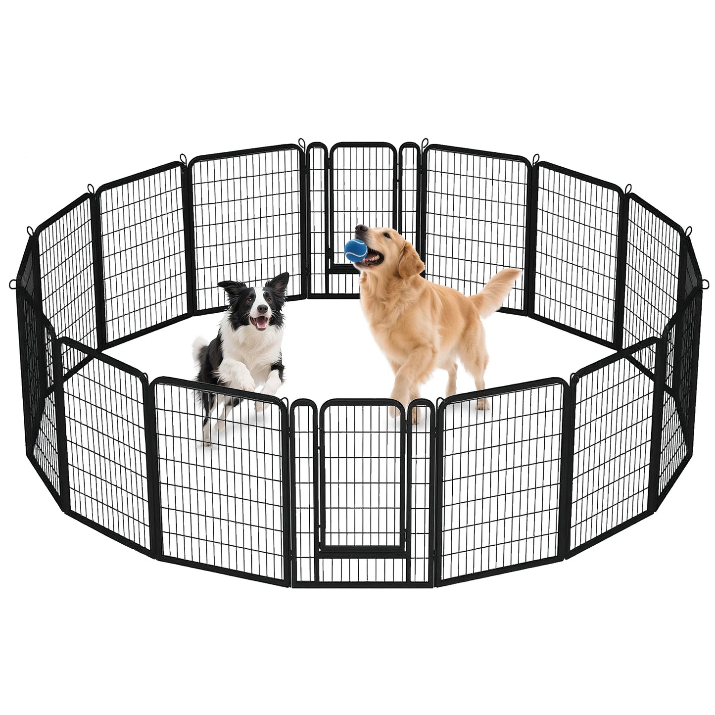 Heavy Duty Metal Puppy Playpen 24 32 40 Inch 8 Or 16 Panels Indoor Outdoor