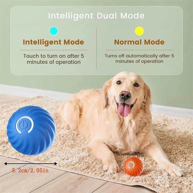 Electronic Interactive Dog Ball Toy USB Moving Ball Bouncing For Puppies