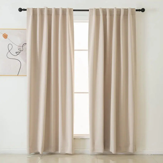 Blackout Curtains 96 Inch Long Set of Two for Bedroom and Living Room