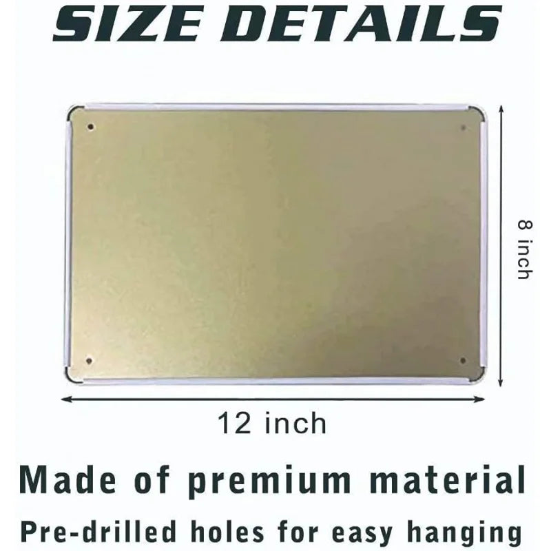 Retro Tin Sign Merry Christmas Trees Metal Sign Wall Art Plaque Poster for Home Bar Pub 8 X 12 INCH Picture3