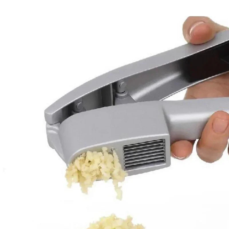 2 In 1 Multifunctional Garlic Press And Slicer Zinc Alloy Manual Kitchen Gadget