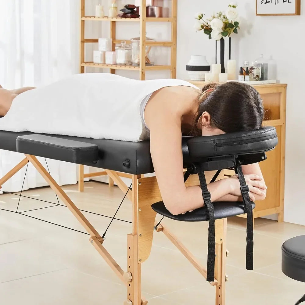 Portable Massage Table Lash Bed Spa Bed Adjustable for Eyelash Tech Therapy