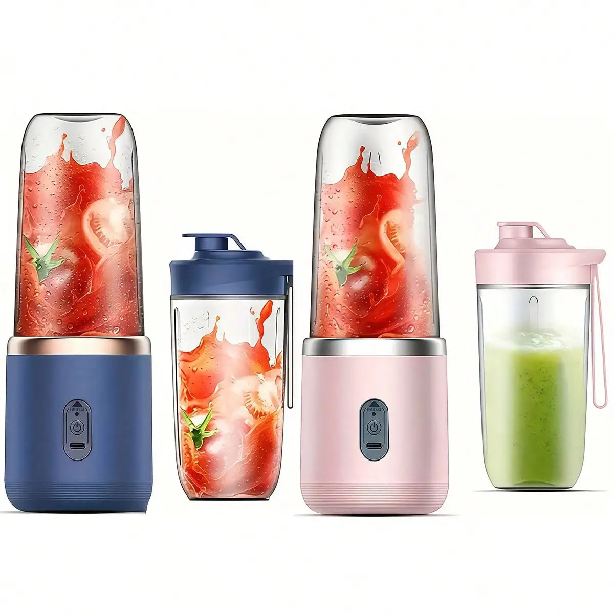 Powerful Portable Blender Juicer with Cup - Crush Fruits Veggies for Smoothies, Kitchen Gym Essential